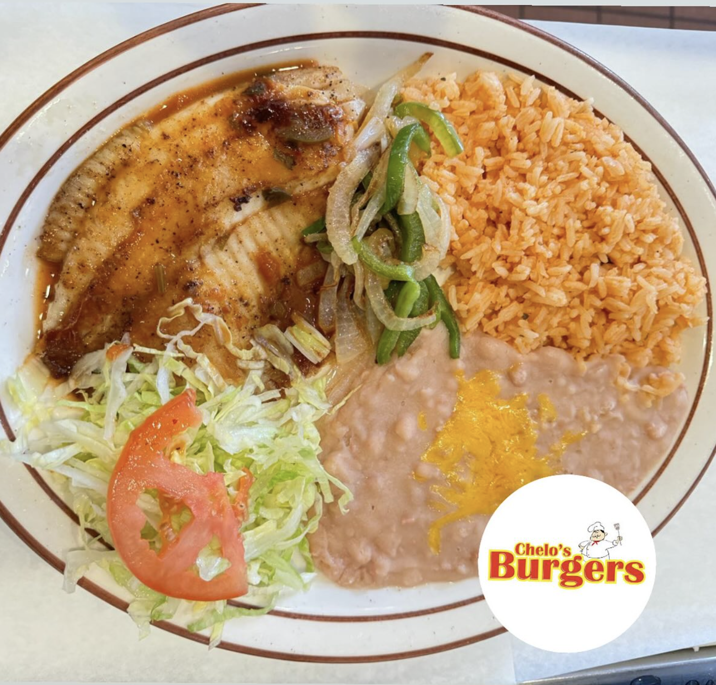 Grilled fish plate