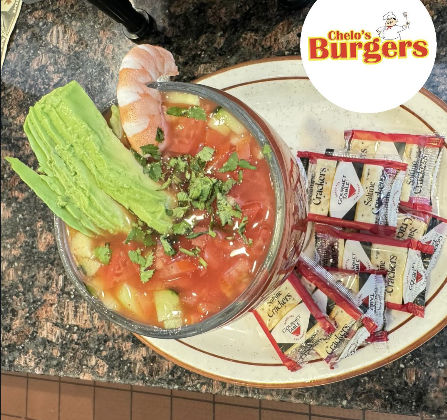Fresh shrimp ceviche